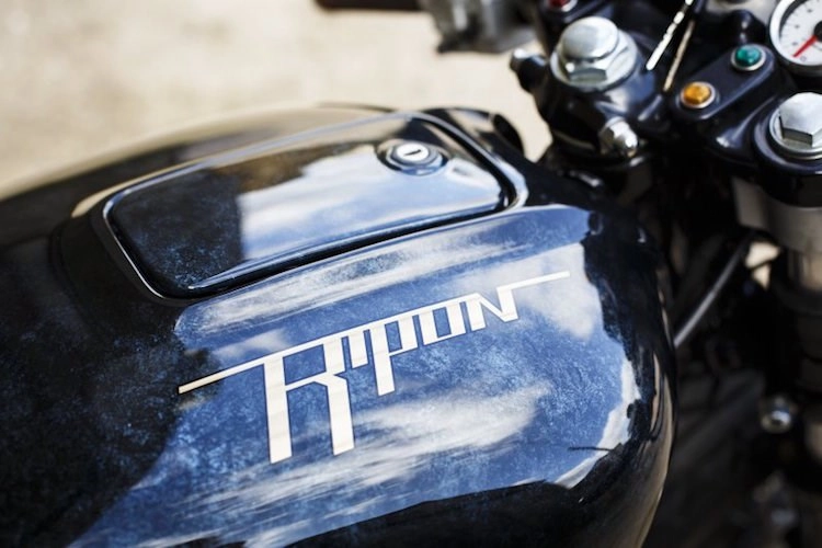 Mẫu anh xinh đẹp bên honda cb550 độ cafe racer ấn tượng