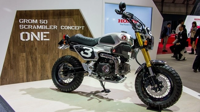 Vẻ ngoài đầy phong cách của honda grom 50 scrambler