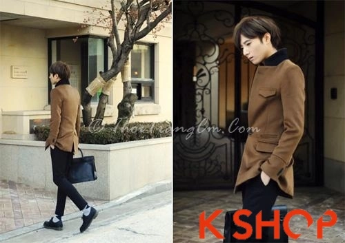Tổng hợp áo khoác nam măng tô dạ chàng lịch lãm nơi công sở