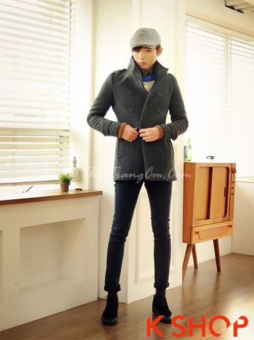 Tổng hợp áo khoác nam măng tô dạ chàng lịch lãm nơi công sở