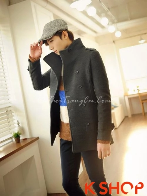 Tổng hợp áo khoác nam măng tô dạ chàng lịch lãm nơi công sở