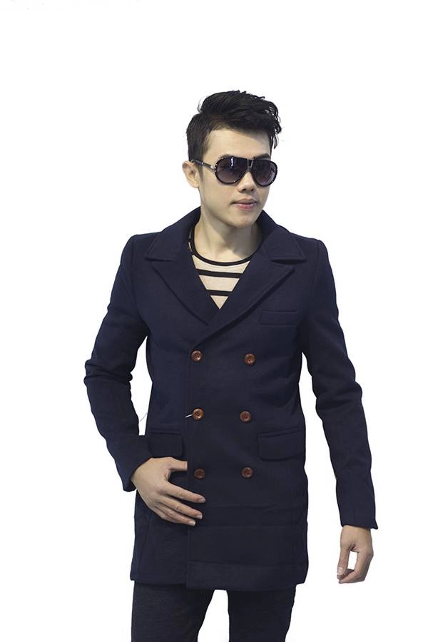 Áo khoác măng tô dạ nam sang trong nơi công sở