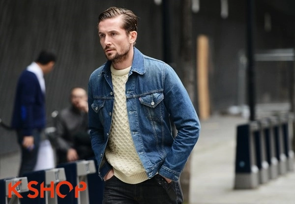 Áo khoác nam denim đẹp thể hiện phong cách phái mạnh