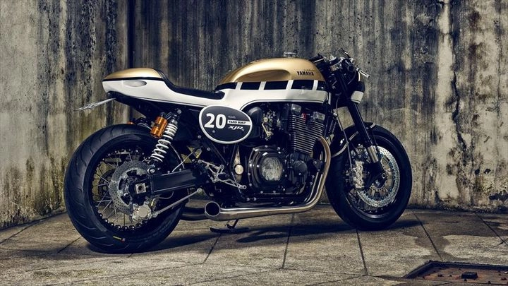 Hình ảnh cực chất của yamaha xjr1300 hầm hố với phong cách cafe racer