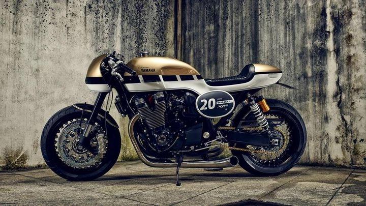 Hình ảnh cực chất của yamaha xjr1300 hầm hố với phong cách cafe racer