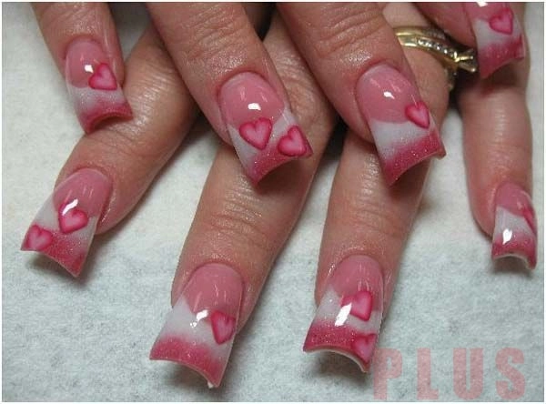 Những mẫu nail móng tay màu đỏ hồng tuyệt đẹp bắt mắt