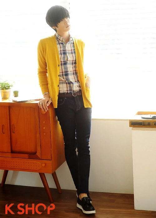 Áo khoác len cardigan nam hàn quốc đẹp ấm áp không lạnh