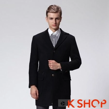Áo khoác nam măng tô đẹp thu đông ấm áp lịch lãm