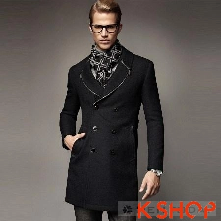 Áo khoác nam măng tô đẹp thu đông ấm áp lịch lãm