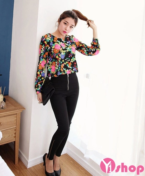 Áo sơ mi nữ không cổ dài tay hàn quốc đẹp cho nàng dịu dàng cá tính