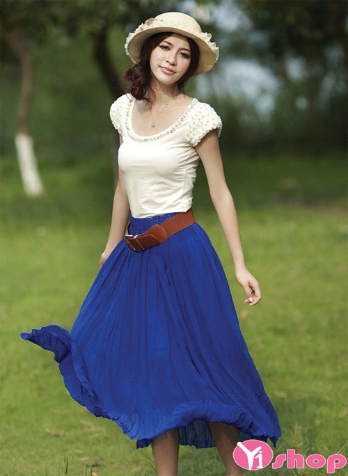 Bst váy đầm maxi dáng dài đẹp lãng mạn ngọt ngào