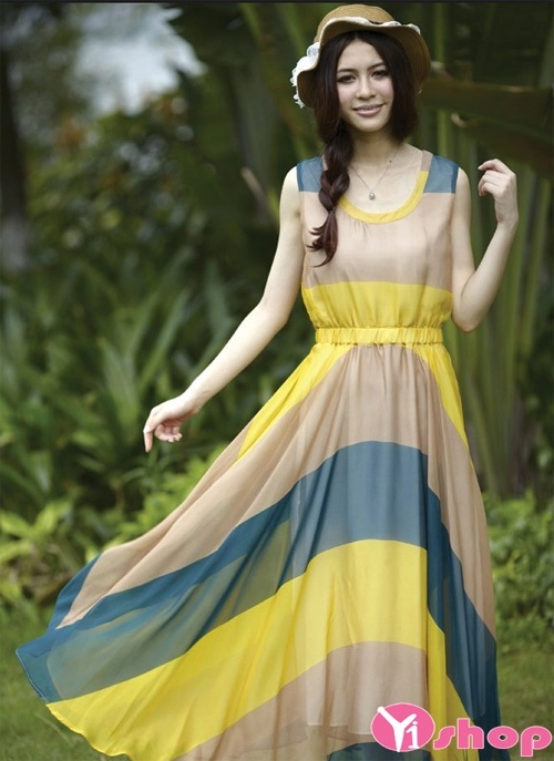 Bst váy đầm maxi dáng dài đẹp lãng mạn ngọt ngào