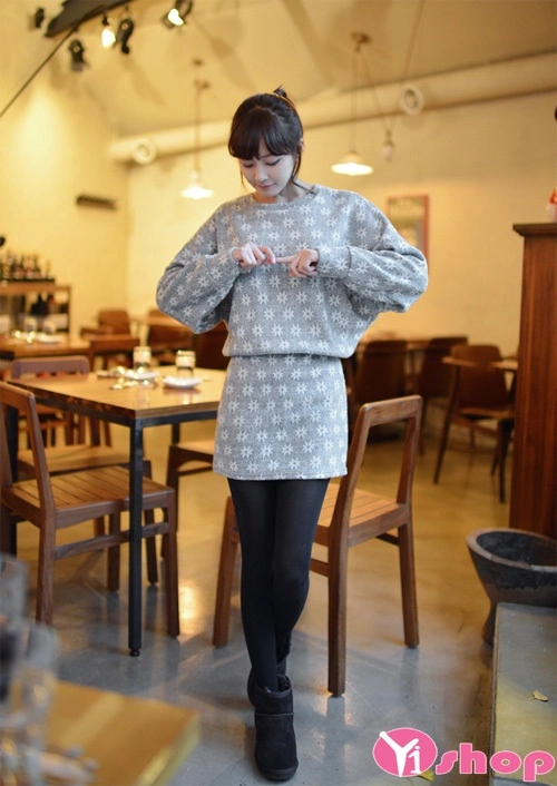 Mẫu váy đầm liền thân dáng xòe đẹp cho nàng công sở thanh lịch