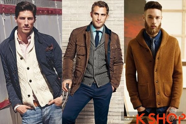 Những mẫu áo khoác cardigan nam cổ bẻ đẹp ấm áp thanh lịch