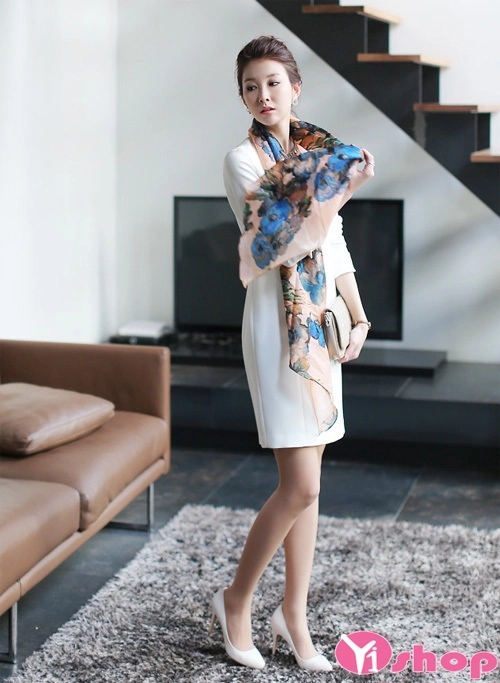 Váy đầm dáng suông đẹp hàn quốc cho nàng công sở thanh lịch