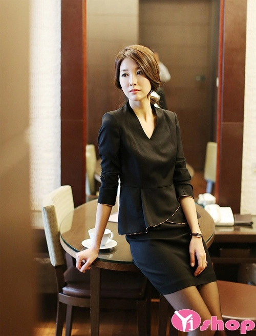 Váy đầm dáng suông đẹp hàn quốc cho nàng công sở thanh lịch