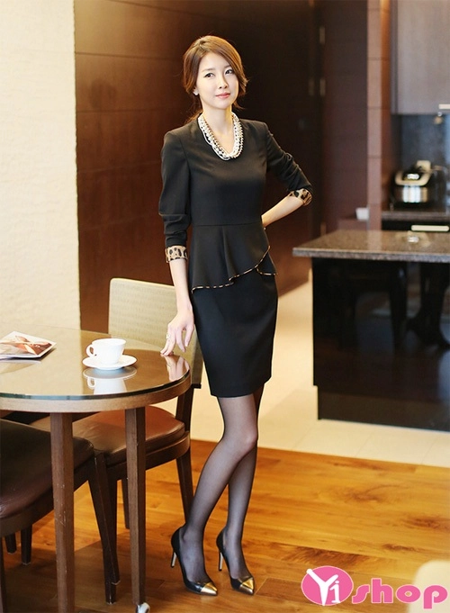 Váy đầm dáng suông đẹp hàn quốc cho nàng công sở thanh lịch