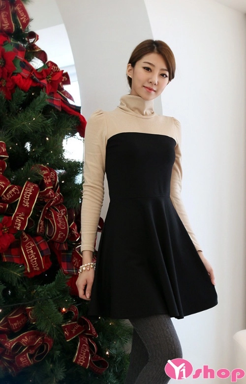 Váy đầm dáng xòe đẹp hàn quốc đáng yêu như sao hàn cho các nàng