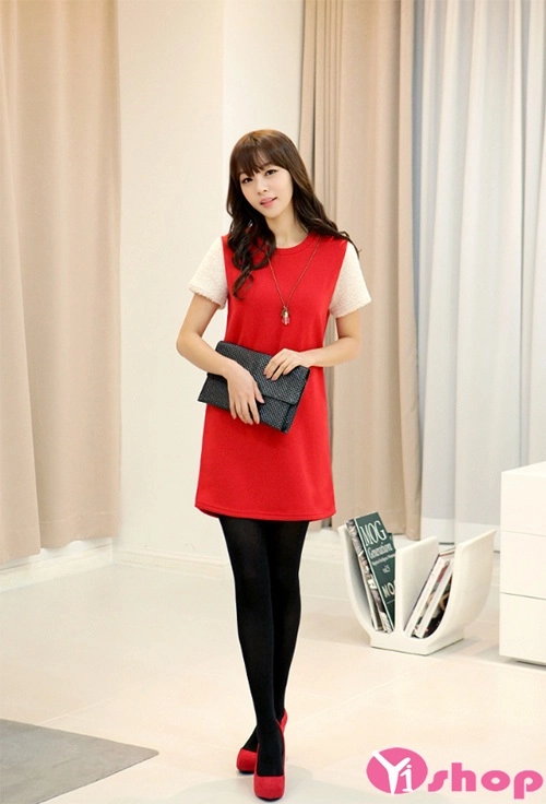 Váy đầm dáng xòe đẹp hàn quốc đáng yêu như sao hàn cho các nàng