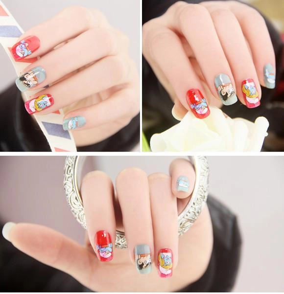 15 mẫu móng tay nail hoạt hình đẹp dễ thương cho bạn gái cá tính