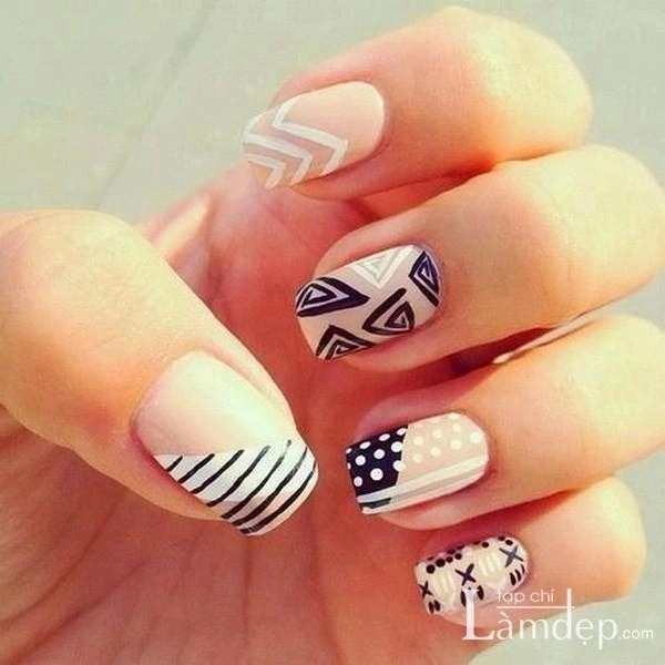 19 mẫu móng tay nail đẹp họa tiết ngẫu hứng ấn tượng cho nàng dạo phố tự tin