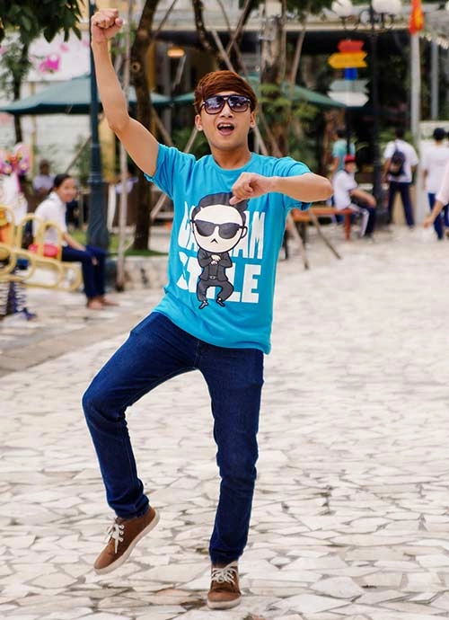 Áo thun nam teen gangnam style cá tính cho các bạn trẻ