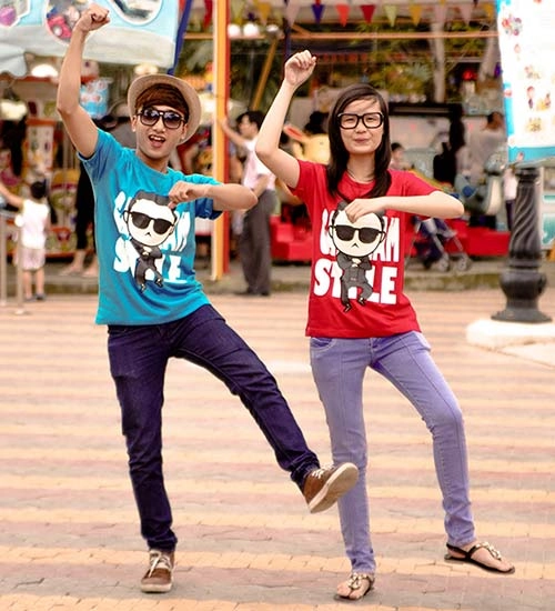 Áo thun nam teen gangnam style cá tính cho các bạn trẻ
