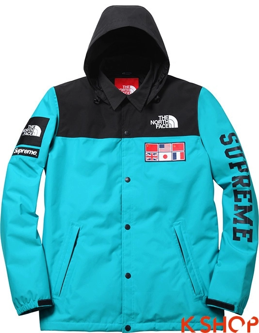 Bst áo khoác nam kết hợp balo tuyệt đẹp cho chàng thu đông của supreme x the north face 