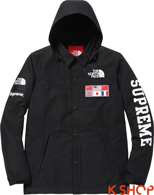 Bst áo khoác nam kết hợp balo tuyệt đẹp cho chàng thu đông của supreme x the north face 