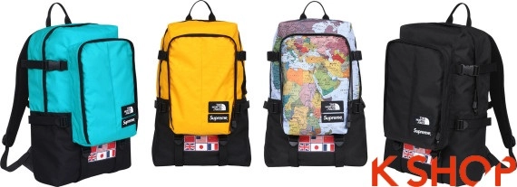 Bst áo khoác nam kết hợp balo tuyệt đẹp cho chàng thu đông của supreme x the north face 