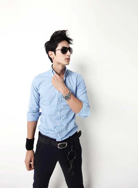Bst áo sơ mi nam hàn quốc phong cách cổ điển tới công sở