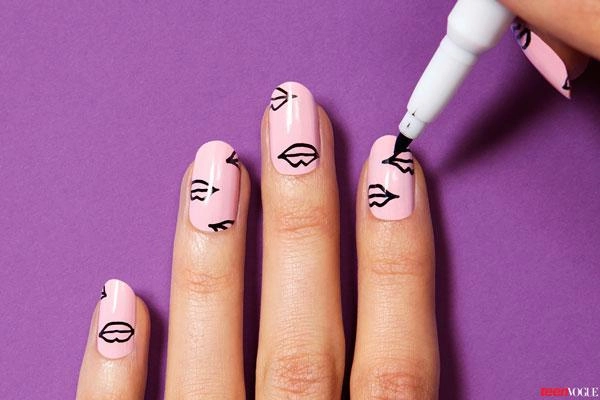 Cách làm móng tay nail họa tiết môi xinh đẹp ngọt ngào tự tin