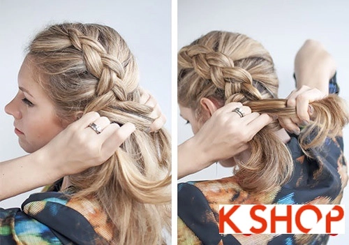 Cách tết tóc lệch vai hàn quốc cho bạn gái đầy cá tính