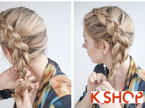 Cách tết tóc lệch vai hàn quốc cho bạn gái đầy cá tính