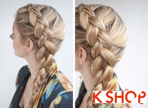 Cách tết tóc lệch vai hàn quốc cho bạn gái đầy cá tính