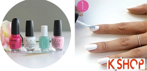 Cách vẽ nail móng tay đẹp hình hoa hồng dễ thương tự tin