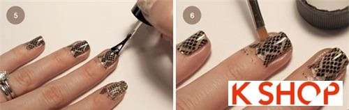 Cách vẽ nail móng tay vẩy rắn đẹp đơn giản cho bạn gái tự tin
