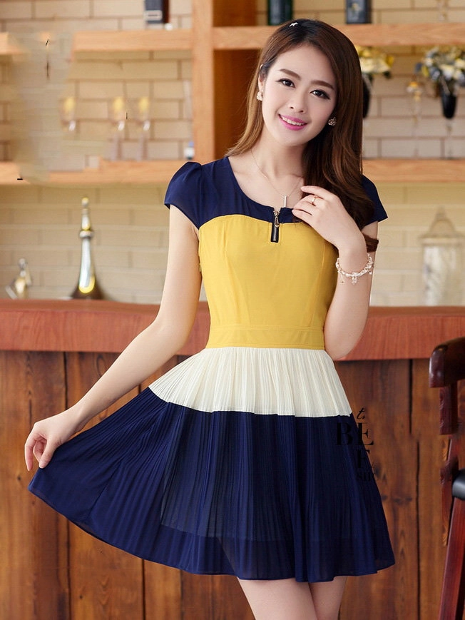 Chân váy đầm xòe đẹp hàn quốc trẻ trung cho bạn gái xuân cá tính
