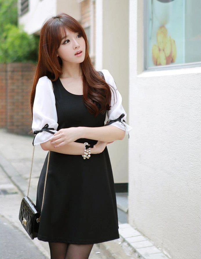 Chân váy đầm xòe đẹp hàn quốc trẻ trung cho bạn gái xuân cá tính