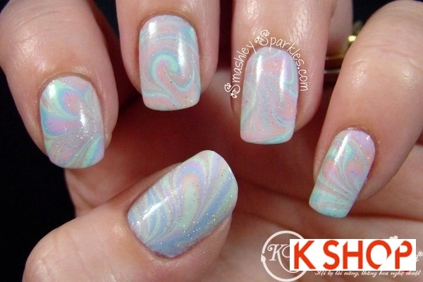 Mẫu móng tay nail màu pastel cho bạn gái cực dễ thương mạnh mẽ