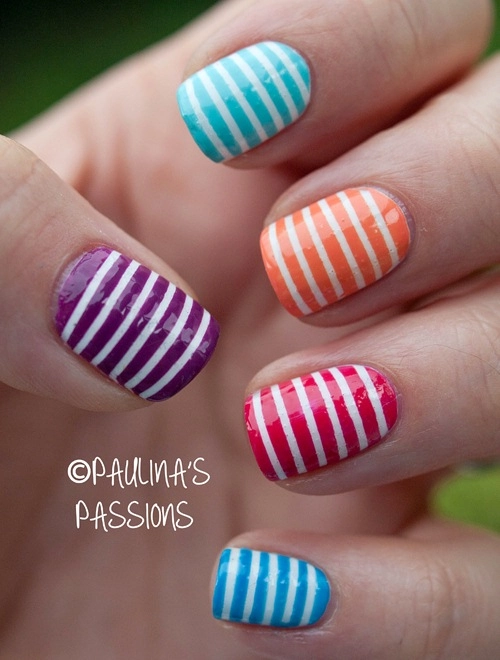 Những kiểu sơn móng tay nail kẻ đẹp bắt mắt điệu đà