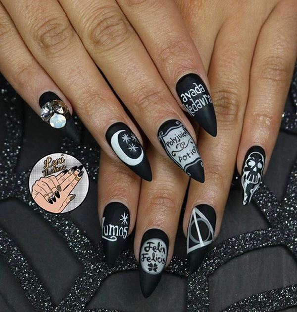 Nhũng mẫu móng tay nail ma thuật cho tín đồ harry potter