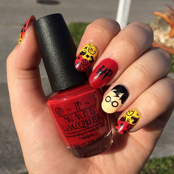 Nhũng mẫu móng tay nail ma thuật cho tín đồ harry potter