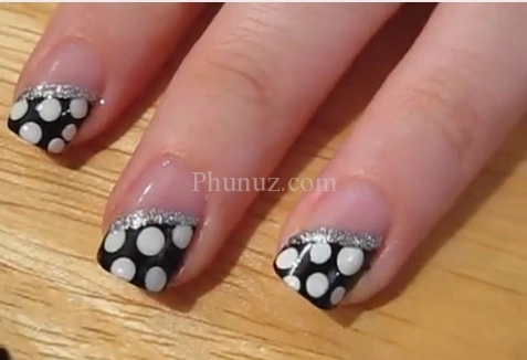Những mẫu nail móng tay chấm bi đẹp dễ thương