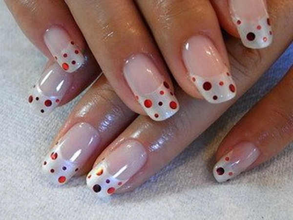 Những mẫu nail móng tay chấm bi đẹp dễ thương