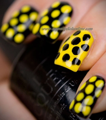 Những mẫu nail móng tay chấm bi đẹp dễ thương