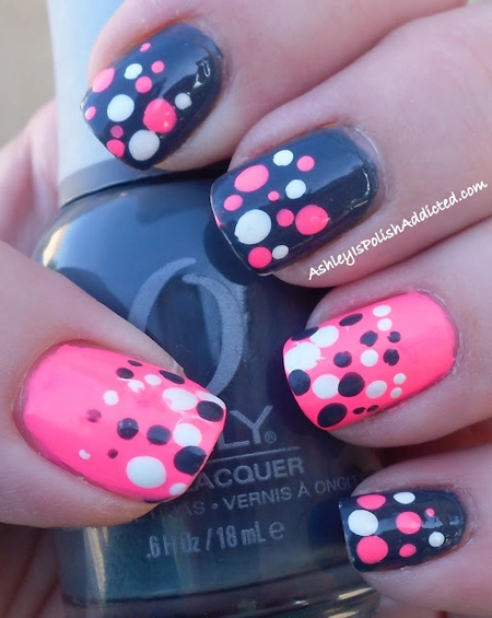 Những mẫu nail móng tay chấm bi đẹp dễ thương