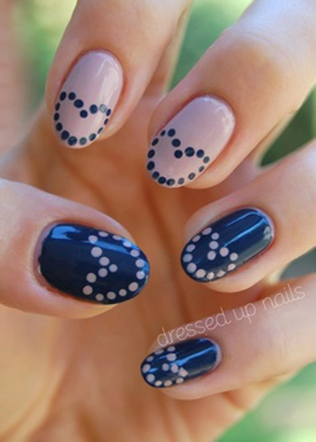 Những mẫu nail móng tay chấm bi đẹp dễ thương