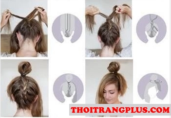 Tóc búi đáng yêu phù hợp với từng kiểu khuôn mặt tự tin