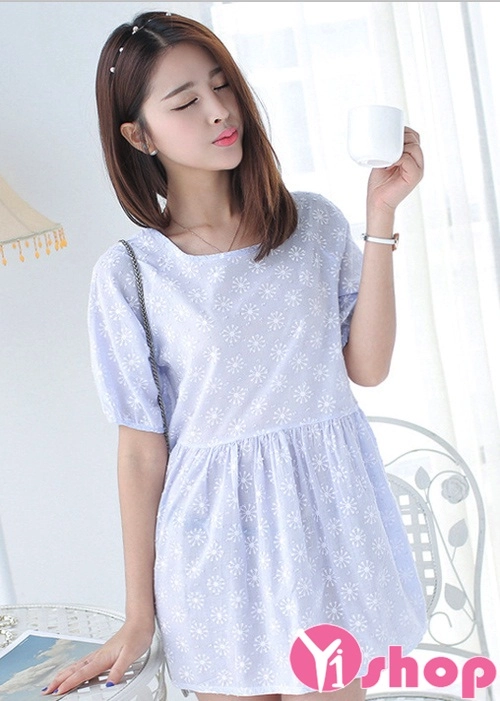 Váy đầm babydoll dáng xòe đẹp phong cách hàn quốc